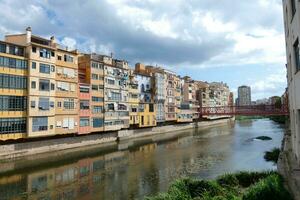 città di Girona, vecchio parte di il città foto