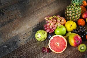mix di frutta biologica vegetariana