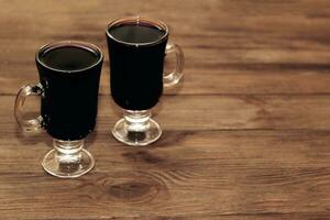speziato caldo vin brulé vino bevanda fatto a partire dal rosso vino foto