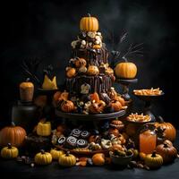 Halloween tratta, caramella assortimento. foto