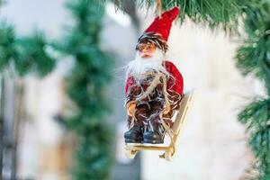 Santa claus, Natale decorazione per appendere su. foto