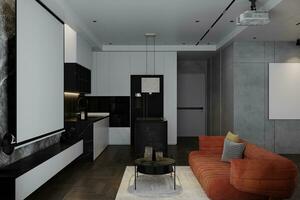 moderno e di moda vivente camera interno design idee per inteligente vivente casa arredamento 3d interpretazione foto