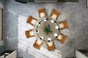 superiore Visualizza cenare tavolo 3d interpretazione per un' moderno e accogliente stile di vita riferimento foto