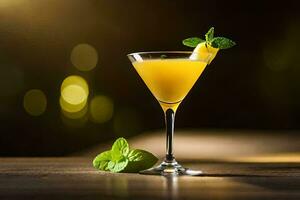 cocktail su il tavolo. ai-generato foto