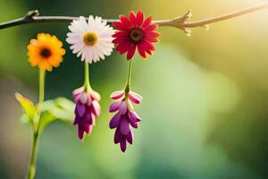 foto sfondo il sole, fiori, il sole, il sole, il sole, il sole,. ai-generato