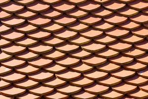 sfondo texture tetto del tempio arancione foto