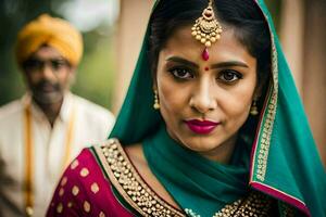 indiano nozze fotografia nel Londra. ai-generato foto
