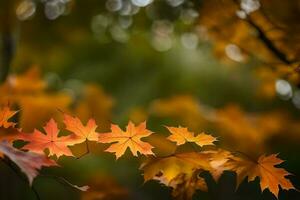 autunno le foglie siamo mostrato nel un' foto. ai-generato foto