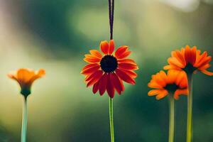 foto sfondo il cielo, fiori, il sole, il fiori, il sole, il fiori,. ai-generato