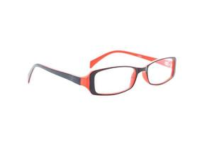 occhiali da vista, occhiali o occhiali su sfondo bianco