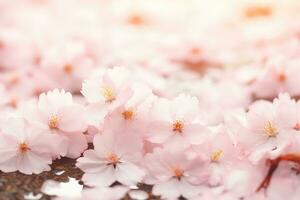 incantevole fioritura ciliegia fiori ai generato foto