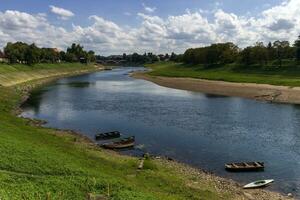 fiume kupa nel sisak, Croazia foto