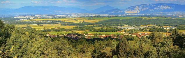 Ginevra cantone panoramico Visualizza, Svizzera foto