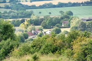 maggior parte bellissimo Britannico campagna paesaggio a sharpenhoe batacchi valle di Inghilterra lutone, UK. Immagine era catturato su giugno 24, 2023 foto