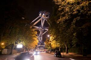 Atomium edificio nel Bruxelles foto