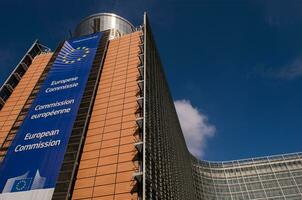 il berlaymont edificio nel Bruxelles foto