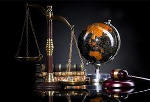 concetto di studio legale, consulente o articoli per ufficio avvocato