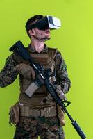 soldato virtuale la realtà verde sfondo foto