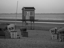 isola di langeoog nel mare del nord foto