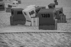 il spiaggia di langeoog isola foto