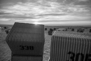 il spiaggia di langeoog isola foto