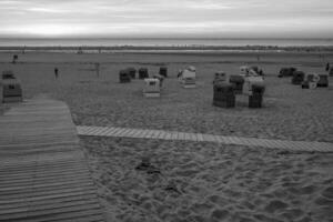 il spiaggia di langeoog isola foto