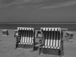 isola di langeoog nel mare del nord foto