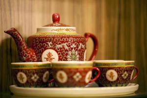 tazze da tè tradizionali vintage vecchio stile