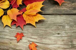 autunno sfondo con colorato le foglie. ai generativo professionista foto