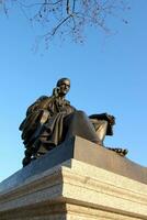 statua di Jean-Jacques Rousseau, Ginevra, Svizzera foto