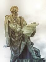 johannes gutenberg statua, Strasburgo, Francia foto