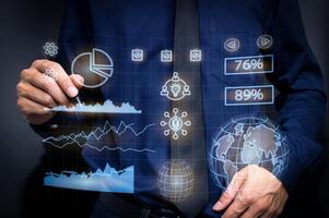 grafico investitori economia azionario icona illustrazione mercato azionario foto