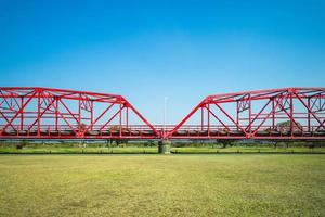 Heritage ponte in acciaio nella cittadina di xiluo a yunlin, taiwan foto