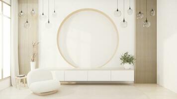 divano poltrona minimalista design muji stile.3d interpretazione foto
