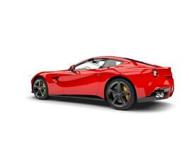moderno rosso veloce gli sport concetto auto - posteriore lato Visualizza foto