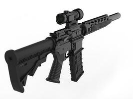 moderno esercito assalto fucile - intonazione nero foto