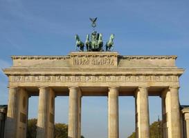 brandenburger tor, berlino foto