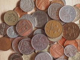 monete da una sterlina, regno unito foto