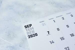 mensile settembre 2020 calendario foto