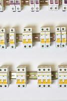 elettrico circuito interruttori foto