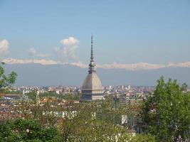 veduta aerea di torino foto