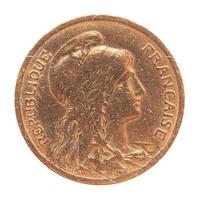 vecchia moneta francese foto