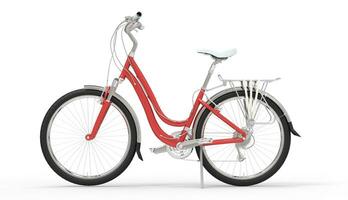ragazza rosso bicicletta 1 foto