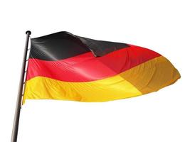 bandiera tedesca isolata foto