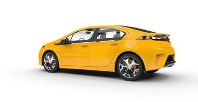 elettrico auto giallo lato Visualizza foto