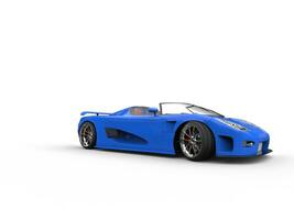 eccezionale blu convertibile auto sportiva foto