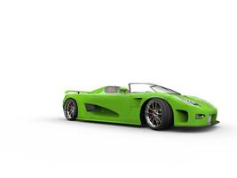 eccezionale verde convertibile auto sportiva foto