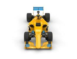 giallo formula uno auto con blu coda ala - superiore davanti Visualizza foto