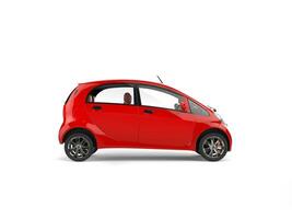 piccolo rosso elettrico moderno auto - lato Visualizza foto