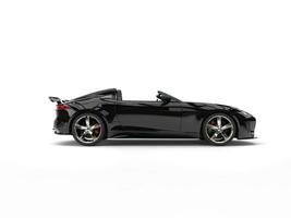 super veloce moderno nero convertibile gli sport auto - lato Visualizza foto